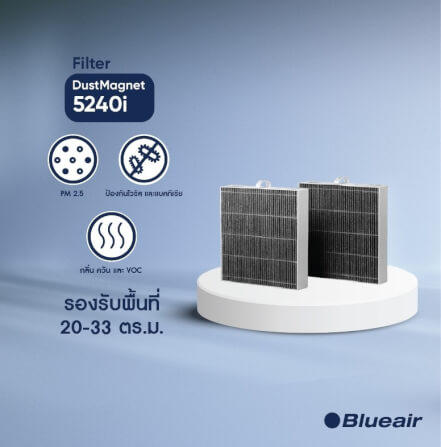 ไส้กรองอากาศ BLUEAIR ซีรี่ย์ DUSTMAGNET 5240I , 5210I เน้นกรองฝุ่นและกลิ่น_1